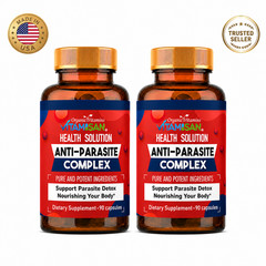 Anti Parasite Complex 2 Bottles Herbal Detox Wellness Support 180 Caps