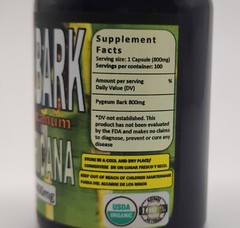 Pygeum/pygium bark 100 Capsules (pygeum Africanum)Enlaged prostate aid