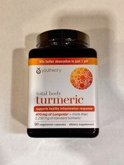 youtheory Turmeric 2250mg Extra Strength 210 Capsules