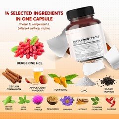 Berberine Cinnamon Apple Cider Vinegar Turmeric – Overall Wellness Support