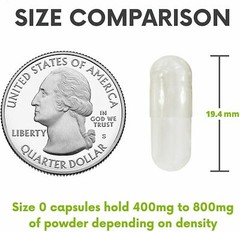 Empty Vegan Capsules – Sizes 0 – USA Kosher / Halal Gel Caps By FDC NUTRITION