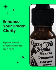 Queen Tee’s Premium Mexican Dream Herb Tincture (Calea Zacatechichi) 1oz