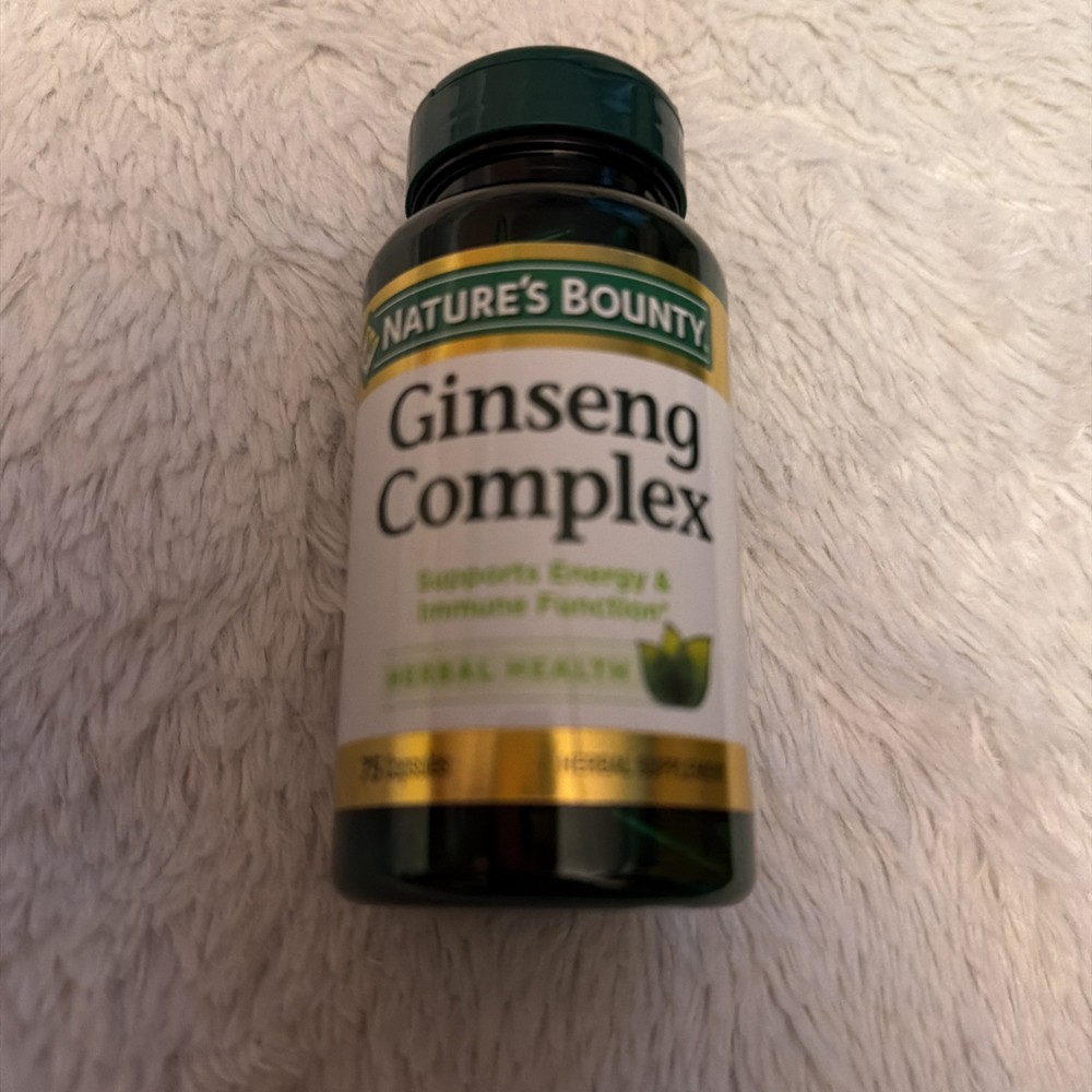 Ginseng by Nature’s Bounty, Complex 75 Count Exp 04/2028