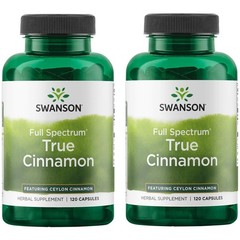 Swanson Full Spectrum True Cinnamon – Herbal Supplement 240 Count (Pack of 1)