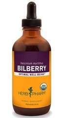 Organic Bilberry Liquid Extract – Eye & Vision Support – 4 oz Herbal Supplement
