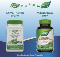 Melissa Lemon Balm Leaf 1500 Mg Super Concentrated Sleep Aid, 100 Veg Capsules