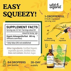 Ashwagandha Liquid Drops – Fast-Absorbing Ashwagandha Root Extract for Calm & Re