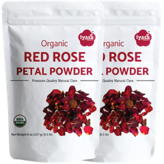 Organic Red Rose Petal Powder 8, 16 oz Free Shipping