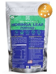 2-Pack Premium Organic Moringa Oleifera Leaf Powder. 100% USDA Certified.