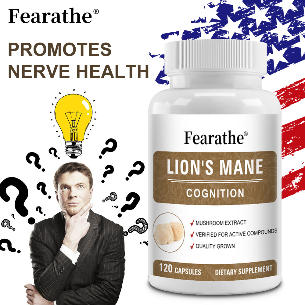 Lions Mane Mushroom extract capsules for Brain Support and Immune Health