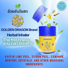 Thai Herbal Inhaler Set of 8 Jars–Natural Thai Aromatherapy by Golden Dragon
