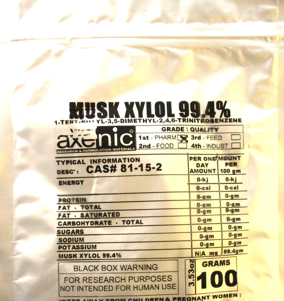 20 Grams Musk Xylol Powder 99.4% CAS# 81-15-2