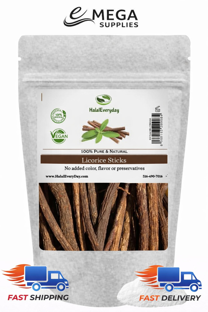 African Licorice Sticks – 1 lb – Pure Natural Root – Thin, Assorted – HalalEvery