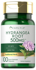 Hydrangea Root Capsules | 1000mg | 100 Count | Non-GMO, Gluten Free | by Carlyle