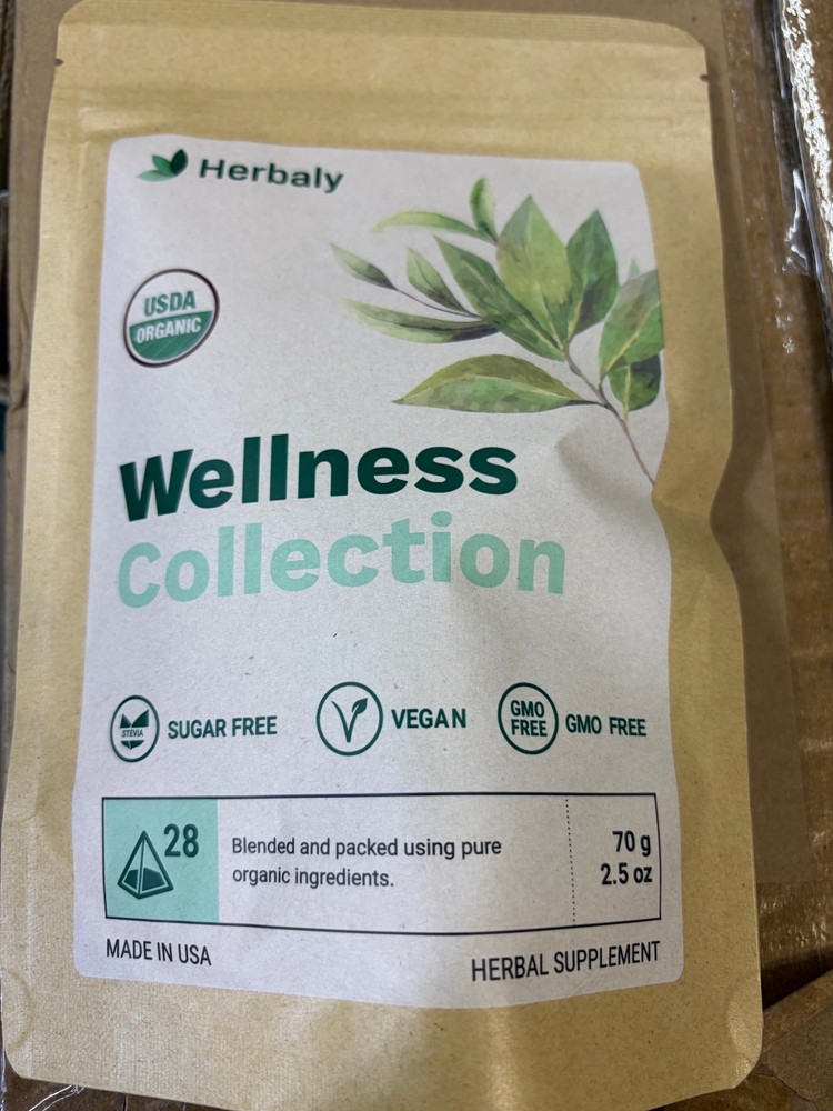 Wellness Collection Ginger Tea Herbal Supplement 2.5oz Vegan Sugar Free BB4/2027
