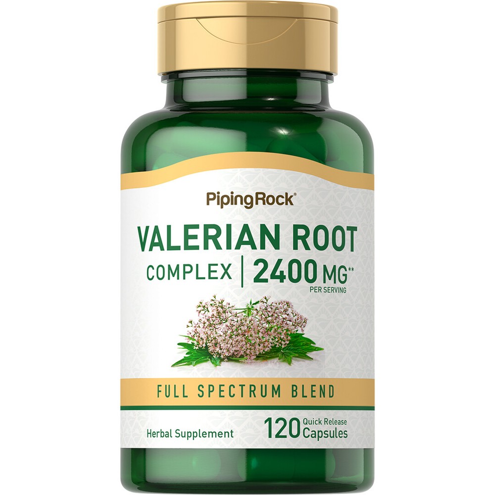 Valerian Root Extract | 2400mg | 120 Capsules | Non-GMO | by Piping Rock