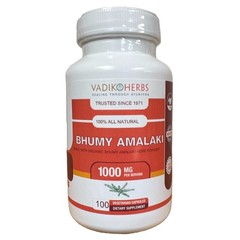 Organic Bhumy Amalaki Powder 100 Vegicaps – Certified Herbal Supplement, Immune
