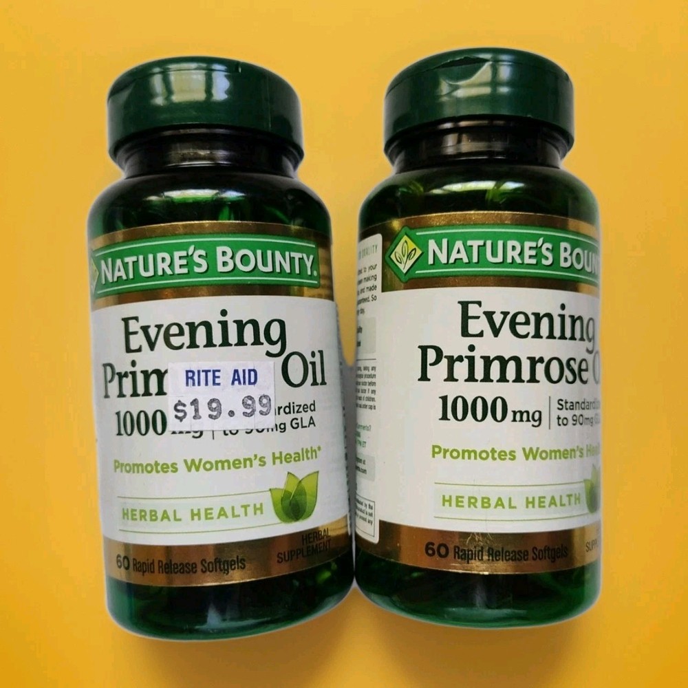(120ct)🏵️Nature’s Bounty Evening Primrose Oil | 1000mg | Rapid Release Softgel