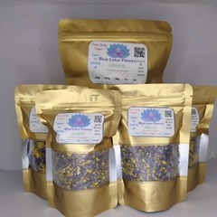 Dried Blue Lotus Cut Flower| Nymphaea Caerulea Organic Egyptian Natural Tea 100g