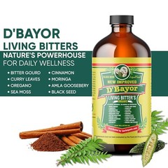 D’Bayor Living Bitters-Natural Remedy with Powerful Roots &Herbs-Detox Digestive