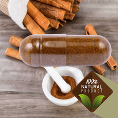 Ceylon Cinnamon Capsule | 60 ct Vegan| Natural Blood Sugar Balance & Heart 500mg