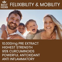 Premium Turmeric Curcumin Extract Pills 1000mg w/ Black Pepper Bioperine 60 Caps