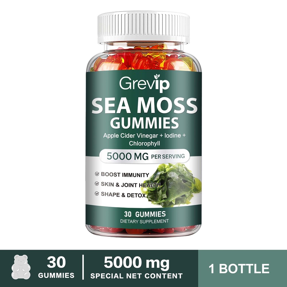 Sea Moss Gummies – Bladderwrack,Burdock Root, Thyroid, Immunity, Metabolism