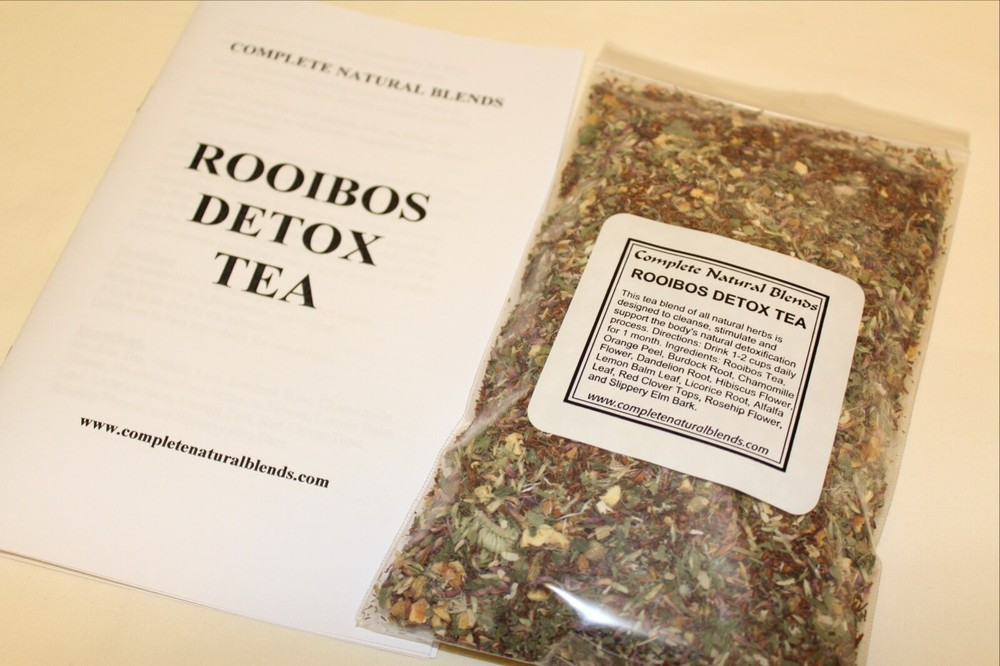 ROOIBOS DETOX TEA HERBAL organic LIVER BODY CLEANSE toxin flushing 4 oz. 1/4 lb