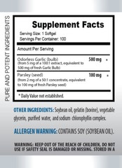 immune boost – GARLIC AND PARSLEY (ODORLESS) 2B – aged garlic extract