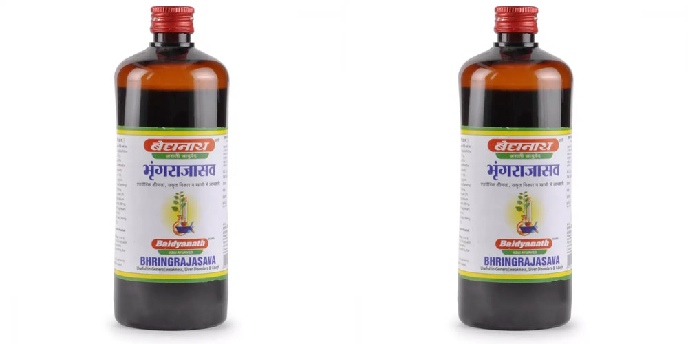 2pc x Baidyanath Bhringrajasava (450ml) Bhringarajasava Bhringraj Asava