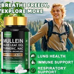 18-in-1 lung complex Mullein Extract Supplement, for Lungs Detox and Cleanse NAC