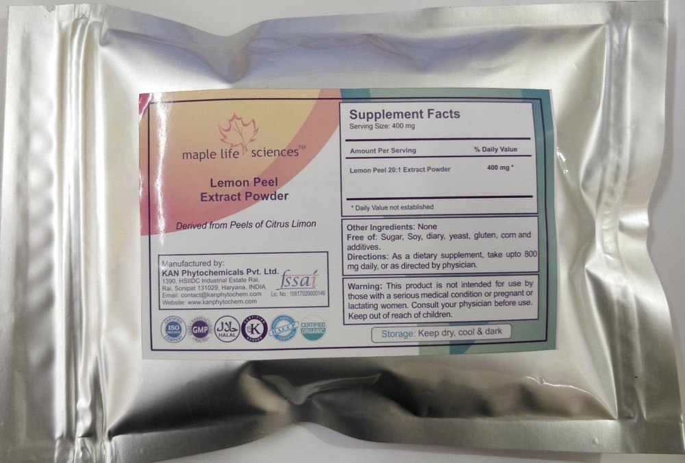 Lemon Peel 20:1 Extract PE Limonene Citrus bio-flavonoids Pure & High Quality