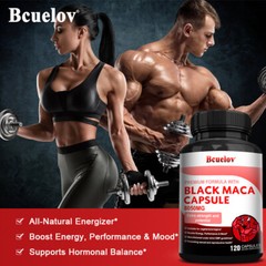 Black Maca Root Extract -120 Capsules – Natural Male Enhancement Sexual Health