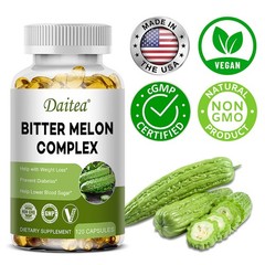 Organic Bitter Melon Complex Extract 120 Capsules – Blood Sugar Support 2500mg