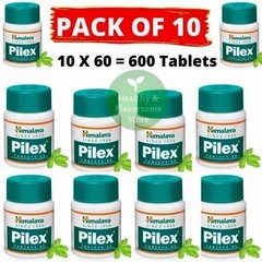 10 x Himalaya Pilex 600 Tabs Pure Herbal Exp 2028
