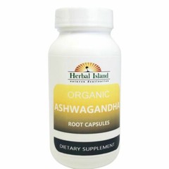 Organic Ashwagandha Root 100 Capsules – 400mg Each (Withania Somnifera) Non-GMO