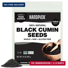 HANDPICK Black Cumin Seed (14oz) Pure Nigella Seeds – No Salt or Preservatives,