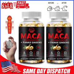 Maca Root Capsules 10000mg, Peruvian Maca Extract for Men & Women 240 Capsules