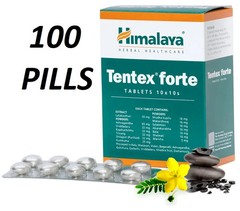 10 X 10 Himalaya Tentex Forte 100 Tablets For Men Pure Herbal Exp 2028