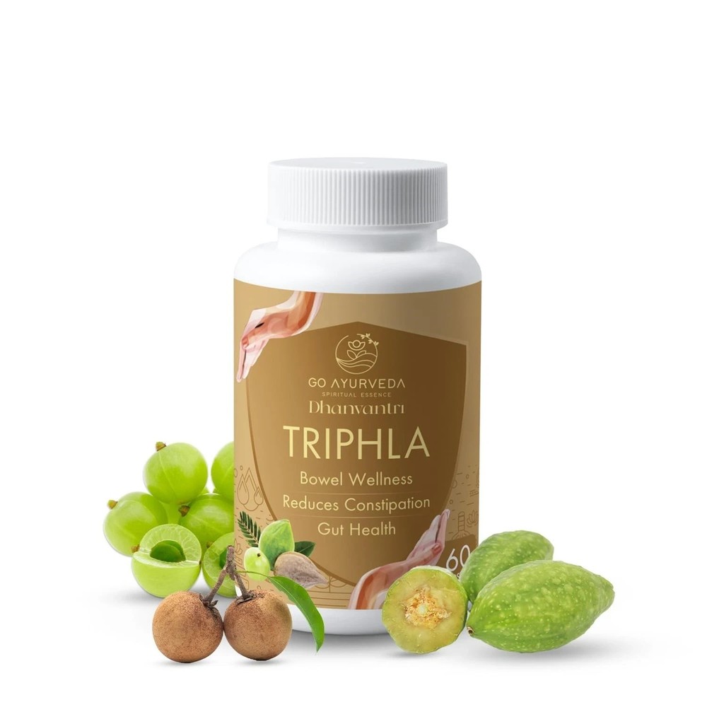 Go Ayurveda Dhanvantri Triphala Capsules, 60 Capsules f487