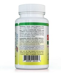 Sunshine Naturals Milk Thistle Silimarina 120 Capsules Made in the USA