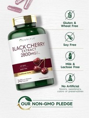 Carlyle Black Cherry Extract Concentrate, 240 Capsules, Dietary Supplement