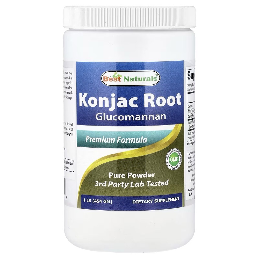 Best Naturals Konjac Root Glucomannan, 1 lb (454 g)