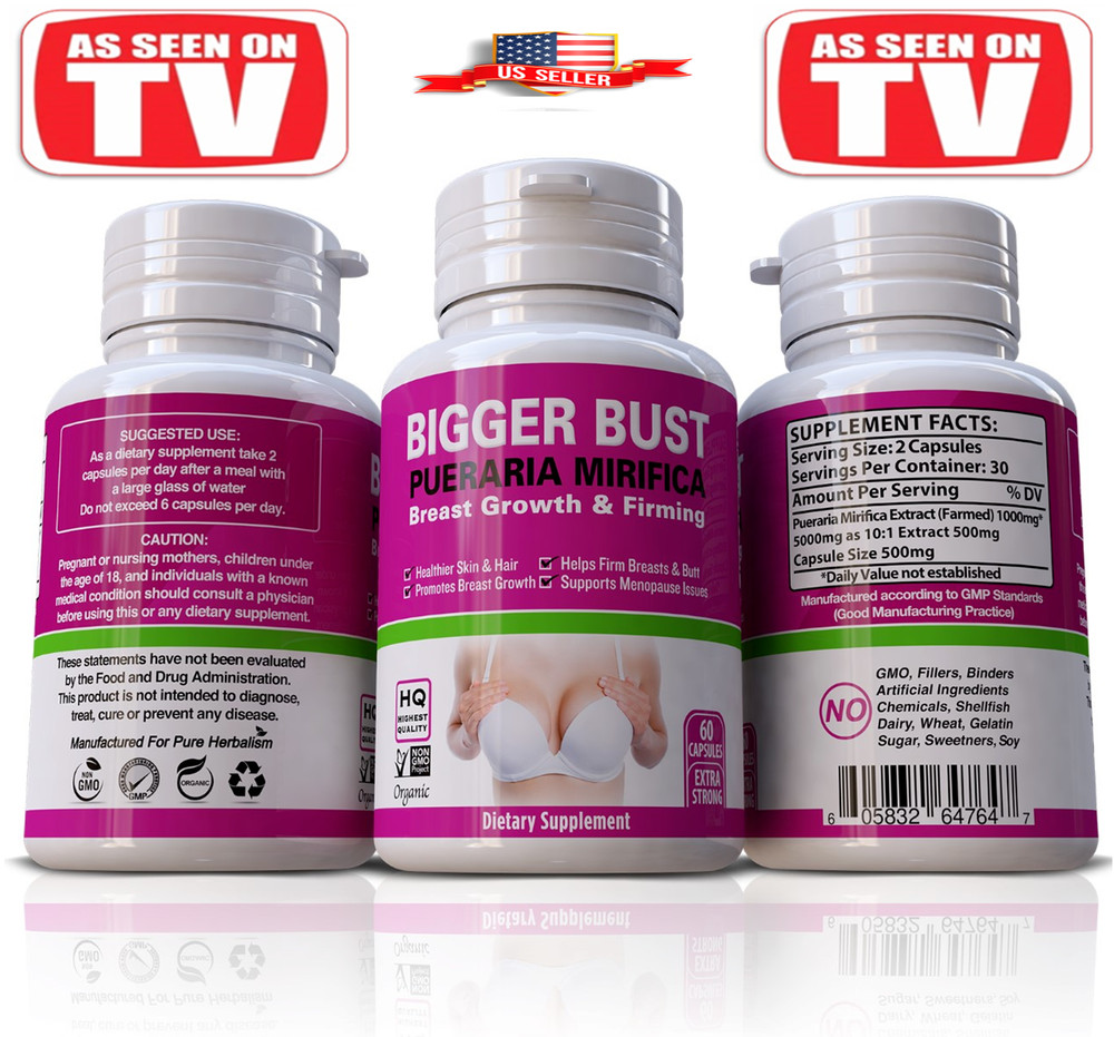 Bigger Bust XL Breast Growth Capsules Female Estrogen Enhancement 60 Pills