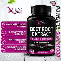 Ultra Concentrated Beet Root Extract 12000mg with High Nitrates & Black Pepper