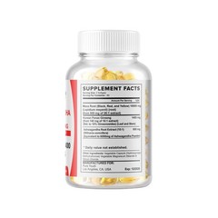 Organic Maca Root 360 Softgels 10000mg Peruvian Maca Extract for Men & Women