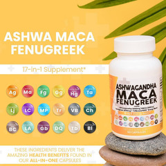 In New Box 5000mgN Fenugreek 3000mg 60 Capsules Supplement Maca Root 2000mg