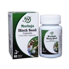 Moringa Black Seed Capsule – 60 Capsules – Herbal Dietary Supplement for Wellnes