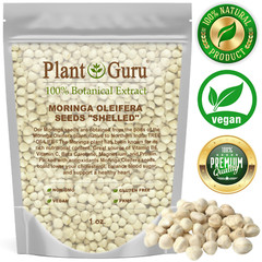 100 Moringa Oleifera Seeds Kernel 1 oz. SHELLED Fresh Organic Semilla De Moringa