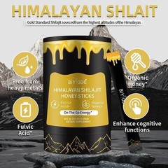 Himalayan Shilajit Honey Sticks – 30 Count, With Ashwagandha & Gokshura